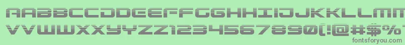 Gunshiphalf Font – Gray Fonts on Green Background