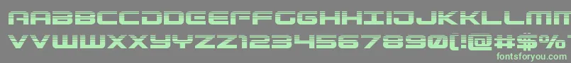 fuente Gunshiphalf – Fuentes Verdes Sobre Fondo Gris
