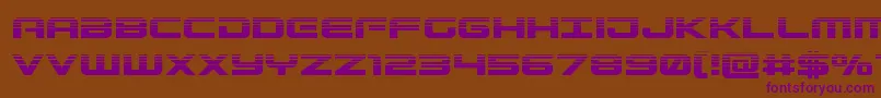 Gunshiphalf Font – Purple Fonts on Brown Background