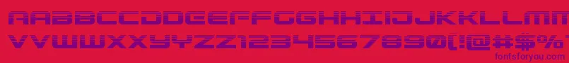 Gunshiphalf Font – Purple Fonts on Red Background