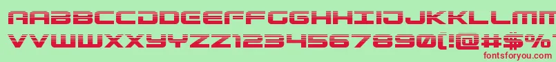 Gunshiphalf Font – Red Fonts on Green Background