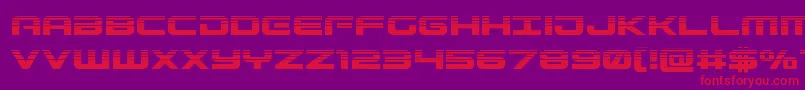 Gunshiphalf Font – Red Fonts on Purple Background