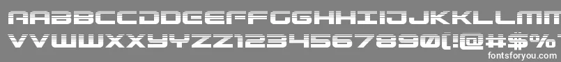 Gunshiphalf Font – White Fonts on Gray Background