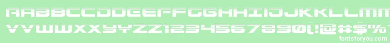 Gunshiphalf Font – White Fonts on Green Background