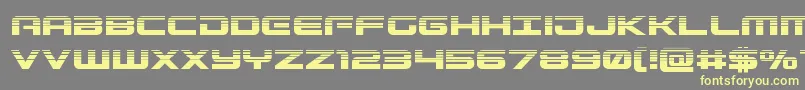 Gunshiphalf Font – Yellow Fonts on Gray Background