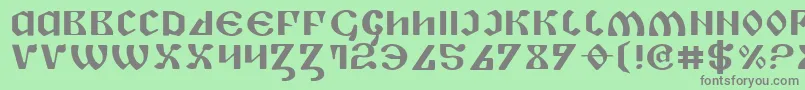 PiperPieExpanded Font – Gray Fonts on Green Background