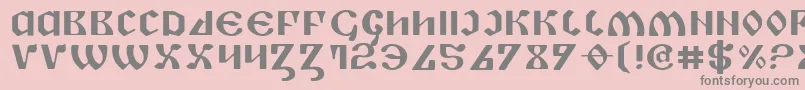 PiperPieExpanded Font – Gray Fonts on Pink Background