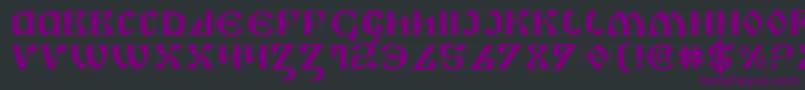 PiperPieExpanded Font – Purple Fonts on Black Background