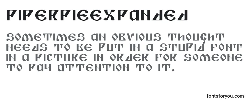 PiperPieExpanded Font