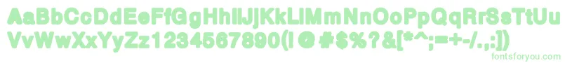 More about BoldPw Font BoldPw Font – Green Fonts on White Background
