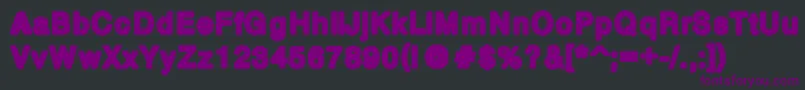BoldPw Font – Purple Fonts on Black Background