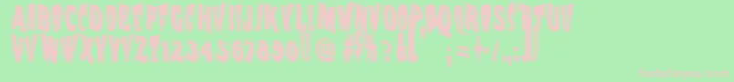 Vtc Nightofthewackeddead Font – Pink Fonts on Green Background