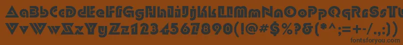 DubloncBold Font – Black Fonts on Brown Background