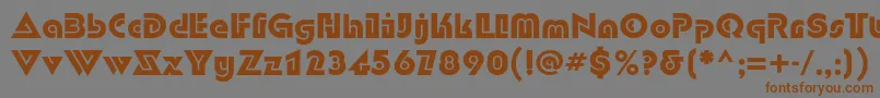 DubloncBold Font – Brown Fonts on Gray Background