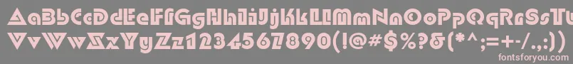 DubloncBold Font – Pink Fonts on Gray Background