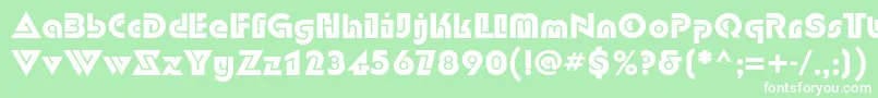 DubloncBold Font – White Fonts on Green Background