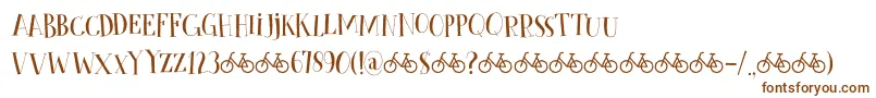 CykelsmedDemo-Schriftart – Braune Schriften
