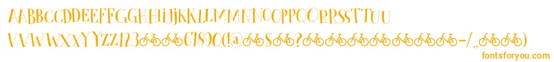 CykelsmedDemo Font – Orange Fonts on White Background