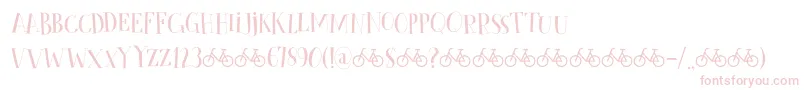 CykelsmedDemo Font – Pink Fonts on White Background