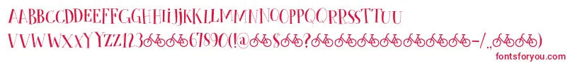 CykelsmedDemo-Schriftart – Rote Schriften