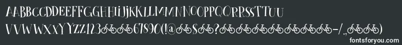 CykelsmedDemo Font – White Fonts
