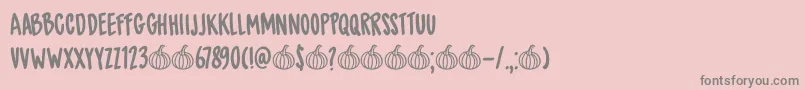 DkSpicedPumpkin Font – Gray Fonts on Pink Background