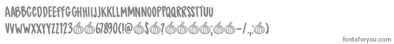 DkSpicedPumpkin Font – Gray Fonts on White Background