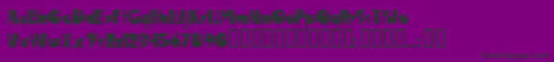 フォントMaroc ffy – 紫の背景に黒い文字