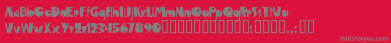 Maroc ffy Font – Gray Fonts on Red Background