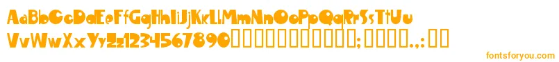 Maroc ffy Font – Orange Fonts on White Background