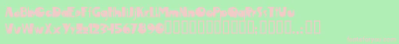 Maroc ffy-fontti – vaaleanpunaiset fontit vihreällä taustalla