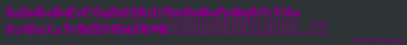 Шрифт Maroc ffy – фиолетовые шрифты на чёрном фоне