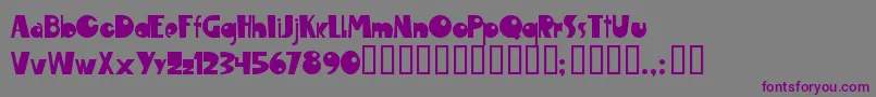 Шрифт Maroc ffy – фиолетовые шрифты на сером фоне