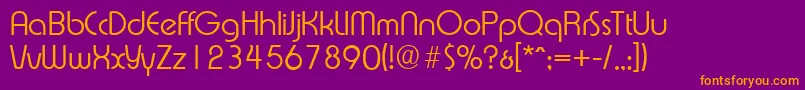 ExpressaserialLightRegular Font – Orange Fonts on Purple Background