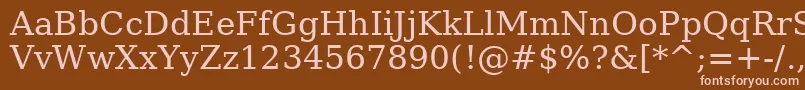 Шрифт AeTholoth – розовые шрифты на коричневом фоне
