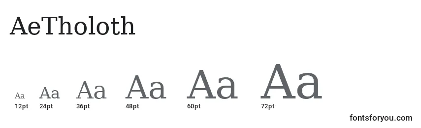 AeTholoth Font Sizes