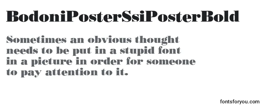 BodoniPosterSsiPosterBold Font