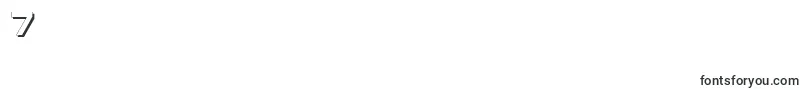 CatNorthShadow Font – Fonts for Digit 7