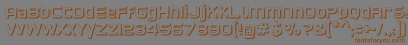 CatNorthShadow Font – Brown Fonts on Gray Background