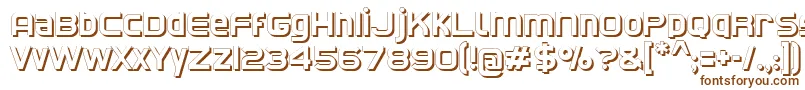 Шрифт CatNorthShadow – коричневые шрифты на белом фоне