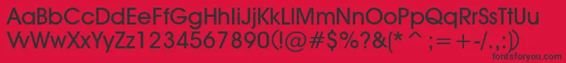 DeckerBold Font – Black Fonts on Red Background