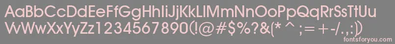 Weitere Informationen zur DeckerBold-Schriftart DeckerBold-Schriftart – Rosa Schriften auf grauem Hintergrund