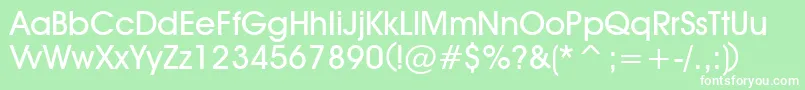 DeckerBold Font – White Fonts on Green Background