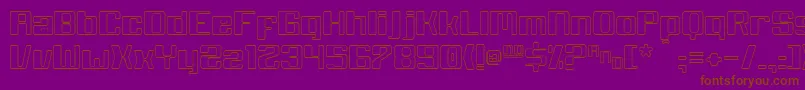 White Wolf Font – Brown Fonts on Purple Background