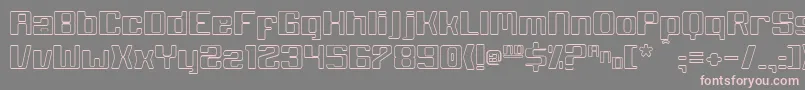 White Wolf Font – Pink Fonts on Gray Background