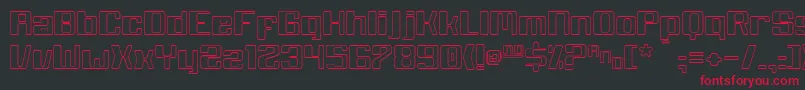 White Wolf Font – Red Fonts on Black Background