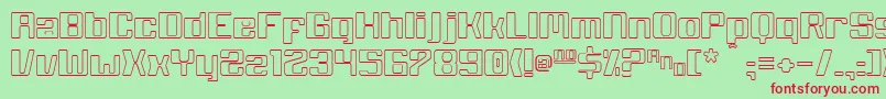 White Wolf Font – Red Fonts on Green Background