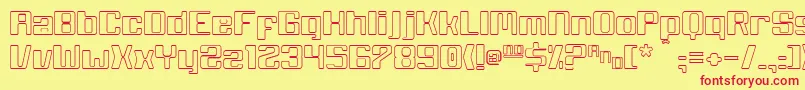 White Wolf Font – Red Fonts on Yellow Background