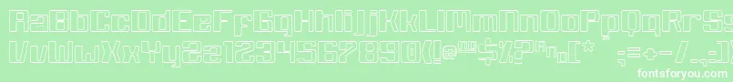 White Wolf Font – White Fonts on Green Background