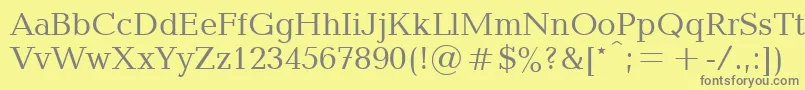 Balticactt Font – Gray Fonts on Yellow Background